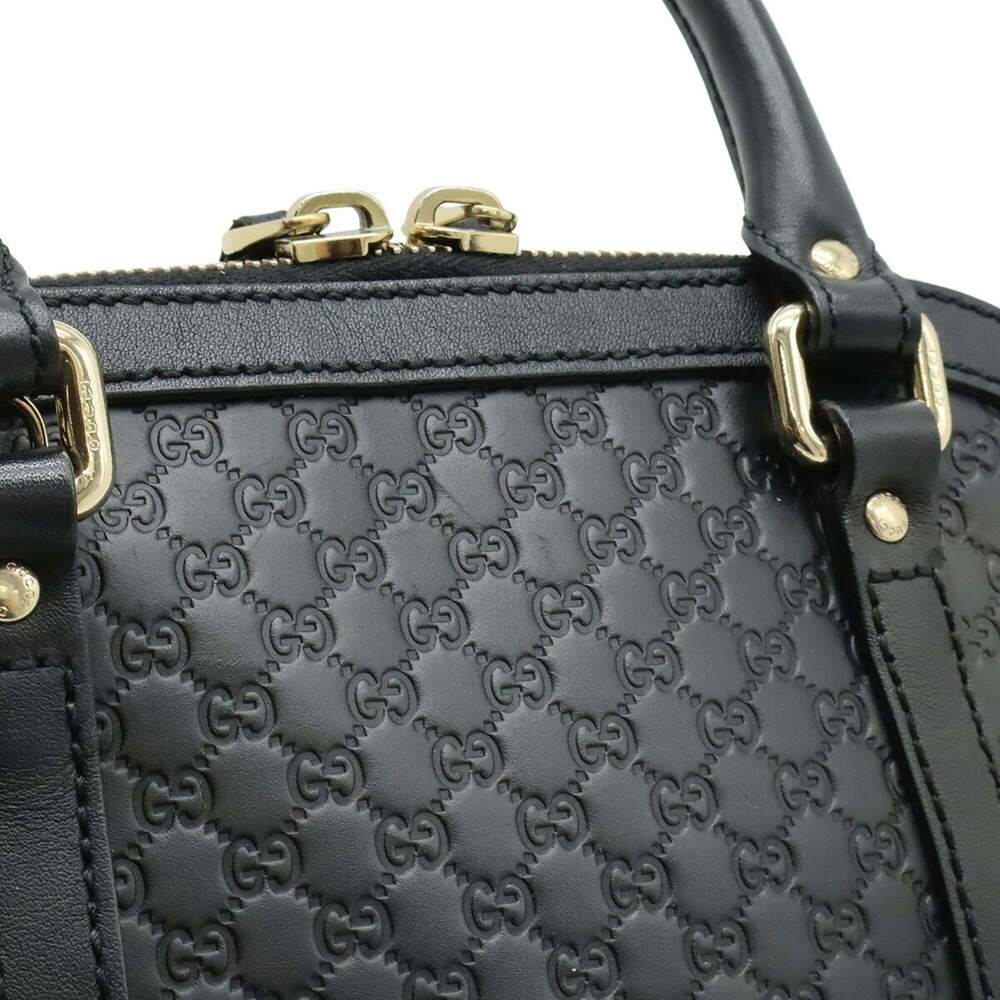 GUCCI Micro Guccissima Handbag/Shoulder Bag in Black Leather (449654) - Picture 10 of 10